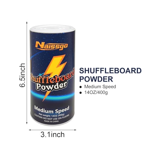 Naissgo Shuffleboard Sand Wax Shuffleboard Powder Set with Small Brush & Pan