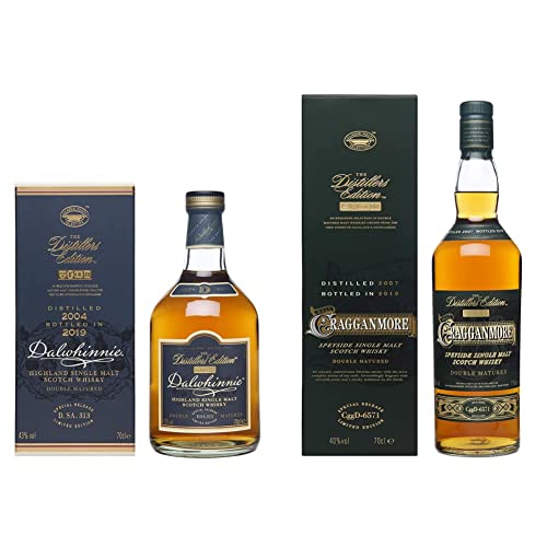 Dalwhinnie Distiller's Edition Whisky Puro de Malta de las Tierras Altas de Escocia - 700 ml & Cragganmore Distiller's Edition Whisky Escocés Puro de Malta de las Tierras Altas de Escocia - 700 ml Cover
