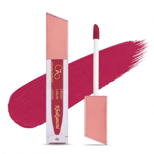 Image of Khukumoni Liquid Lipstick for Women | Candy Blush Shade | Long Lasting Matte Finish | Waterproof & Smudge Proof Lipstick for Women (5ml)