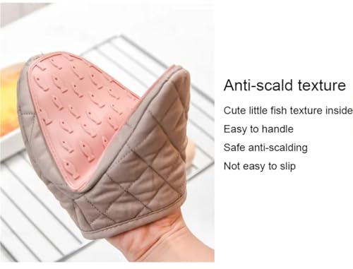 Gants de four anti-brûlure en silicone gris de qualité supérieure - 7