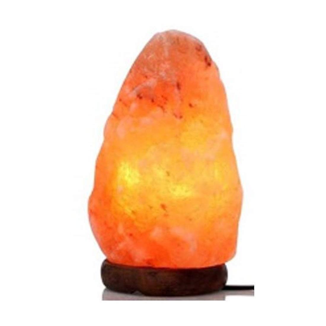 Natural Himalayan Rock Salt Lamp (1–2 KG) | Hand Carved Crystal Salt Lamp for Positive Energy, Air Purification & Stress Relief | Warm Orange Glow Night Light for Home, Bedroom & Office
