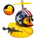 wonuu Rubber Duck Car Ornaments, Squeeze Duck Dashboard Decorations Bicycle Decor for Cycling Motorcycle & Bicycle Accessories Decorations