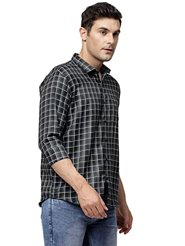 Image of ELYYORK Men's Checkered Regular Fit Shirt