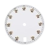 Sostituzione semplificata: con il suo design rotondo del quadrante, questo quadrante per orologi da polso consente una sostituzione senza soluzione di continuità, aiutando a far rivivere i vecchi orologi e a mantenere un aspetto elegante, quadrante sunburst, quadrante dell'orologio al quarzo