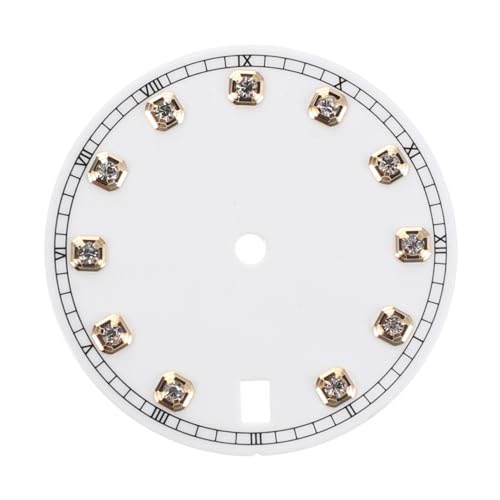 Sostituzione semplificata: con il suo design rotondo del quadrante, questo quadrante per orologi da polso consente una sostituzione senza soluzione di continuità, aiutando a far rivivere i vecchi orologi e a mantenere un aspetto elegante, quadrante sunburst, quadrante dell'orologio al quarzo