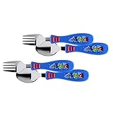 Zak Designs PJ Masks - Kid Flatware Set with Fun Character Art on Both Utensils, Non Slip Fork and...