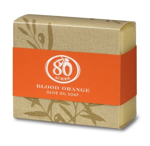 Blood Orange Olive Oil Soap 153 g by 80 Acres