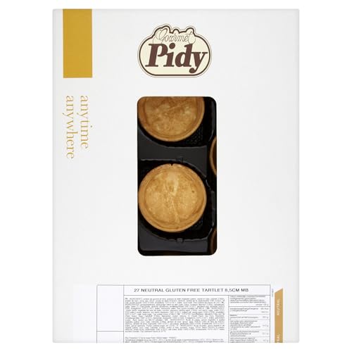 Pidy Gluten Free Pastry Case Tartelettes Neutral 8.5 cm - Pack of 27