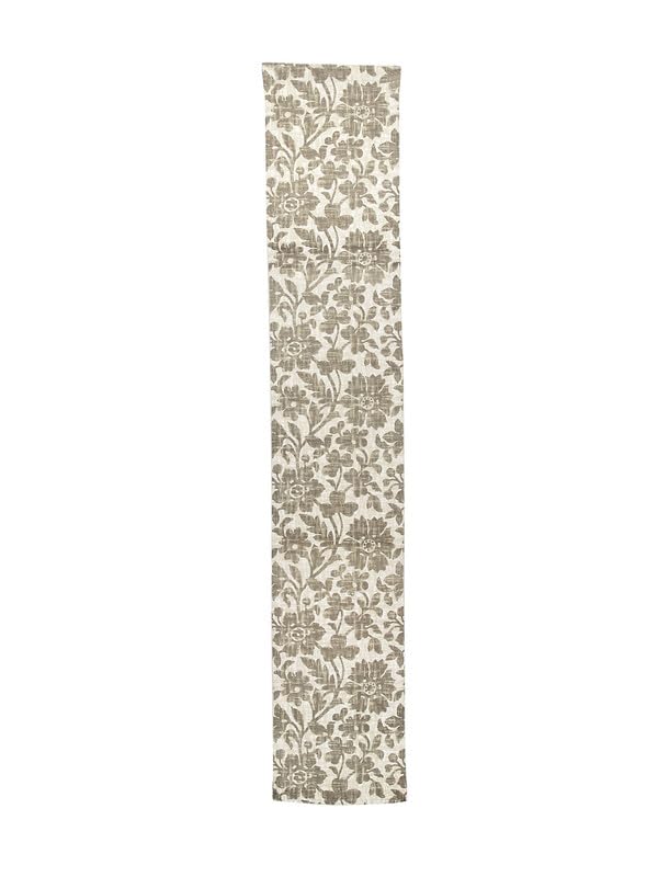 Image of Blanc 9 Baroque 4 /6 Seater Home & Kitchen Pure Cotton Table Runner|(33x182) cm