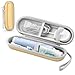 TYSORETY Toothbrush Travel Case for Oral B/Oral-B Pro 1000 1500 5000 7000 and Philips Sonicare 4100 1100 5300 5100 6100/ iO Series Electric Toothbrush, Hard Protective Storage Cases (Bright Gold)