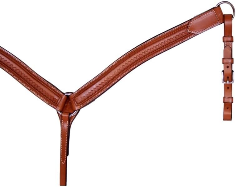 Circle Y Shell Tool Shaped Breast Collar