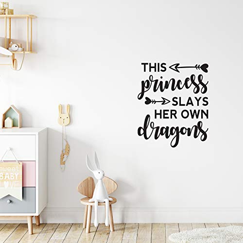 Vinilo Decorativo Pared This Princess Slays Dragones