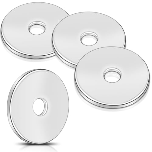 80Pcs 304 Stainless Steel Flat Washers Pack - M5 x 25mm Silver Washers, Rust-Proof Metal Washers for Bolts, Screws and Marine Outdoor Use, Thickness 1.5mm