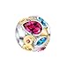 Ningan corazón Circón Abalorios Charms Colgantes de encanto de Cuentas Plata de Ley 925 con Compatible con Pulsera Pandora & Europeo