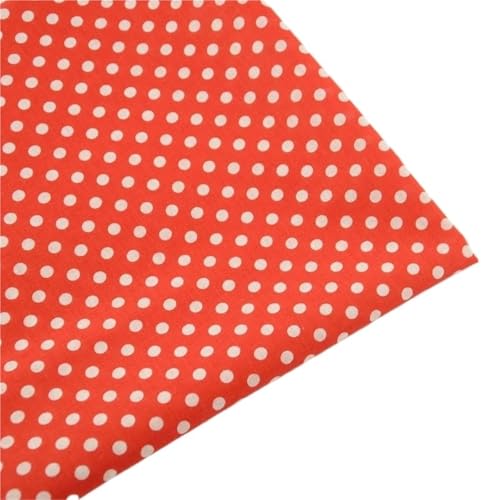 Tissu patchwork coton à pois coupon 50x150cm travaux d'aiguille et mercerie créative