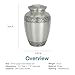 Silverlight Urns Classic Laurel Pewter Brass Cremation Urn – Extra-Large Adult Urn for Human Ashes, 345 cu/in Capacity, Hand-Engraved Brass Memorial Urn, Durable Pewter Finish, 11.6