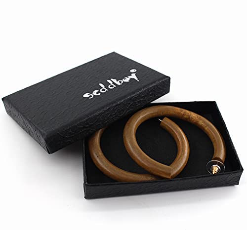 Scddboy Wooden Hoop Earrings For Women Geometric Lightweight Dangle Drop Earrings #TOP3
