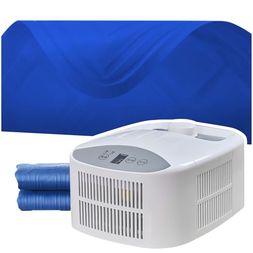 Colchón De Agua De Refrigeración | colchón refrigerado por Agua de bajo Ruido de 35 dB | Refrigeración por Circulación De Agua | Individual/Doble (160 × 70/140 Cm)(W70cmxL160cm/W27inxL63in)