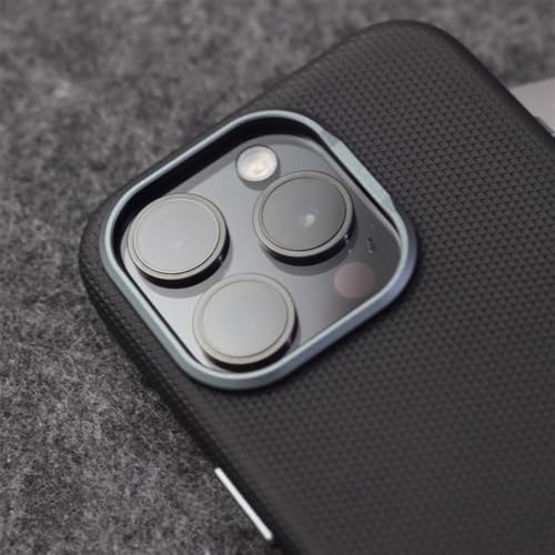 Étui iPhone 14 Pro Max cuir avec protection objectif alliage contre les rayures