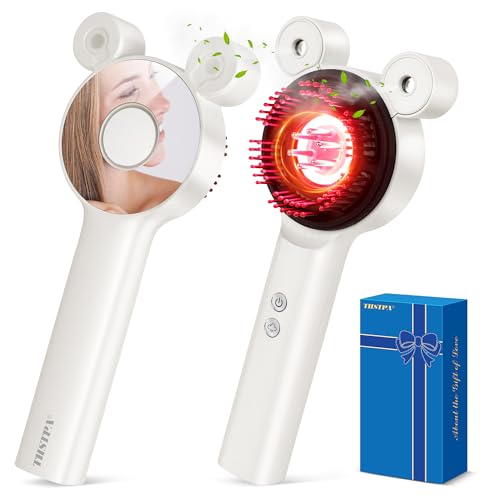 THSTPA Upgraded 4 in 1 Electric Scalp Massager with Red Light Therapy for Hair Growth Hair Oil Applicator for All Hair Types Electric Hair Brush Gift