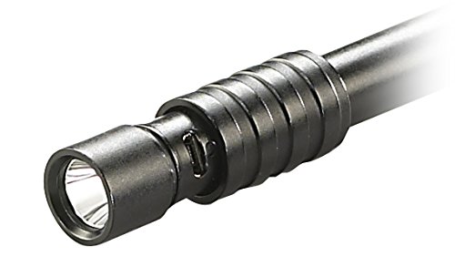 Streamlight 66133 Stylus Pro USB 350-Lumen Rechargeable LED Penlight with 120-Volt AC Charge Cord & Nylon Holster, Black and 66604 250-Lumen MicroStream USB Rechargeable Pocket Flashlight, Box, Black
