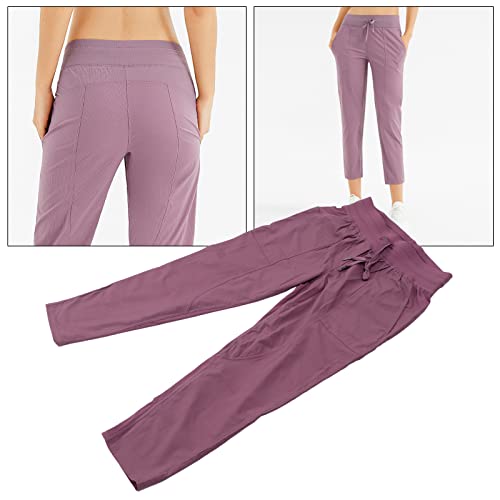 Calça jogger feminina de nylon para corrida (GG)