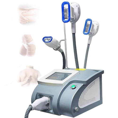 BCBKD Máquina De Criolipólisis De Congelación De Grasa, Lipólisis De Grasa De Criolipólisis De 360 ° Instrumento De Adelgazamiento De Grasa De Explosión Congelada con 3 Asas