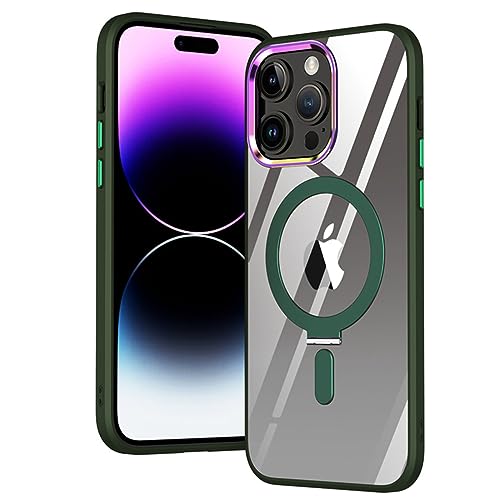 Étui de téléphone transparent vert foncé anti-chute pour iPhone 11