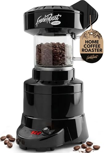 Fresh Roast SR540 Automatic Coffee Bean Roaster | Roast Coffee At Home | Variable Heat Settings | Convection Fan Control | Digital Status Display | Speed Roasting System | The Freshest Roast On Earth