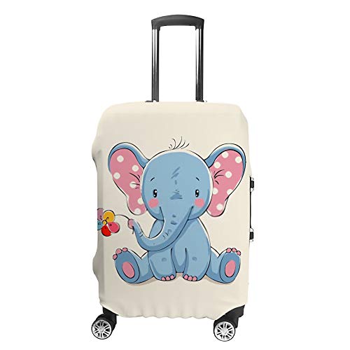 Housse de transport pour bagages anti-rayures motif éléphant