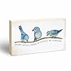 Rustic pine wood block sign every little thing is gonna be alright positive wooden plaque for desk top shelf living room gift for friends home office decorations3 x 5 inches 39  urban country home decor
