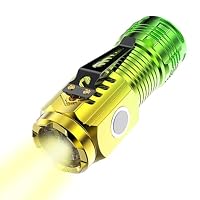 Mini Lampe De Poche LED Rechargeable – étanche, Aimantée, Pivot 180°, 3 Modes, Pour Camping, Randonnée, Réparation, Chasse