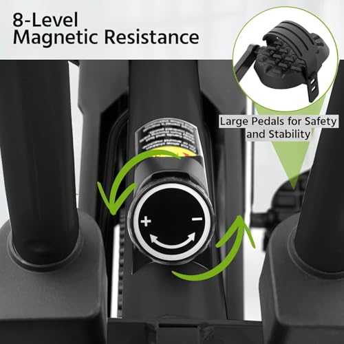 Image of BIONFIT Patented Design Exercise Cycle for Home, Men & Women Fitness | Gym Cycle with Attached Resistance Band | Max User Weight: 120 Kg | For Free Installation, Contact Bionfit Customer Care