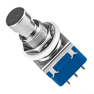 9-Pin 3PDT Latching Configuration: Industry-standard triple-pole, double-throw footswitch with 9 solder lug terminals for reliable true-bypass switching in guitar effect pedals and stompbox builds. Robust PA66 Housing & Ring Epoxy Seal: LONGLASTING p...