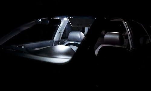 Miniatura 7 de iJDMTOY Kit de luz de cúpula de mapa de lectura trasera LED de 3 W, acabado gris, compatible con Volkswagen MK4 Golf R32 GTI Jetta, New Beetle, B5