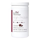 Bariatric Advantage High Protein Supplement Mix, 20 Grams Whey Protein Isolate Low Sugar with 100 Calories Per Serving - Chocolate, 14 Servings