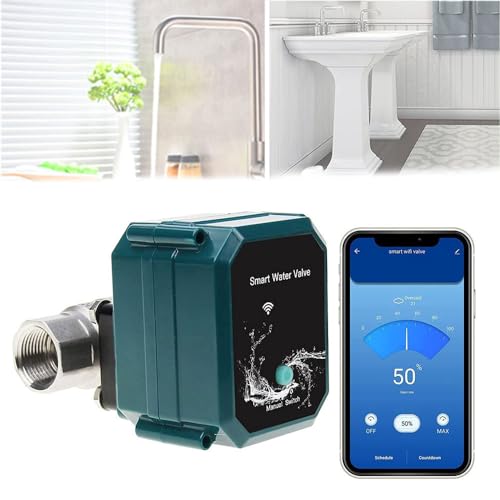 Controlador inteligente de válvula de agua WiFi, temporizador de riego automático con detección de fallos y control de nube, compatible con sistemas domésticos inteligentes