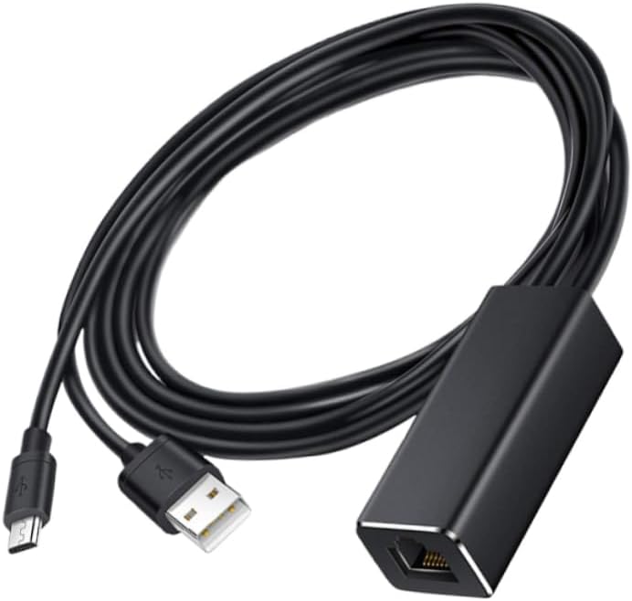 OSALADI Ethernet Adapter for Tv to USB c Connection Network Internet USB Adapter Router Gigabit USB WiFi Cable Tv Ethernet Adapter Black