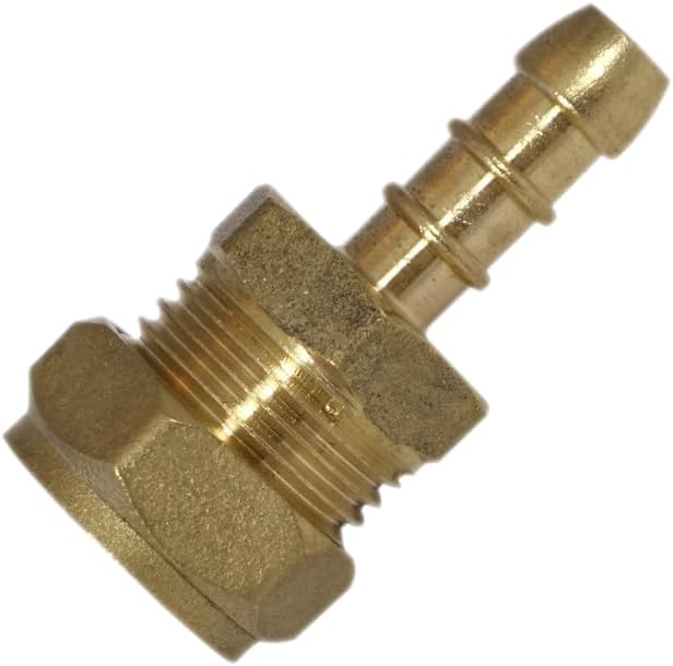 15mm Copper Compression X 8mm Gas Hose Nozzle