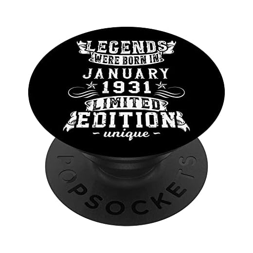 Cumpleaños Enero 1931 Edición Limitada Regalo January 1931 PopSockets PopGrip Intercambiable