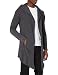Produktbild Urban Classics Herren Long Hooded Open Edge Cardigan Strickjacke, Charcoal, 3XL