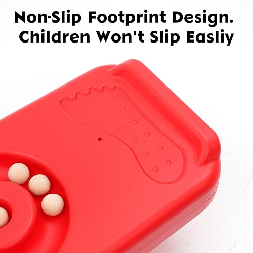 Kids Rocking Seesaw Balance Board with 5 Wooden Balls Sensory Training Rocking Board Balance Training Equipment Children Indoor Outdoor Activity Toy by Joonly - Image 5