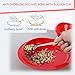 UKYCEORA Spill Proof Scoop Bowl with Non-Skid Suction Base, Adaptive Dinnerware, Suitable for The Elderly, Patients with Parkinson's Disease, Hand Injuries, etc.Blue(Two Bowls)