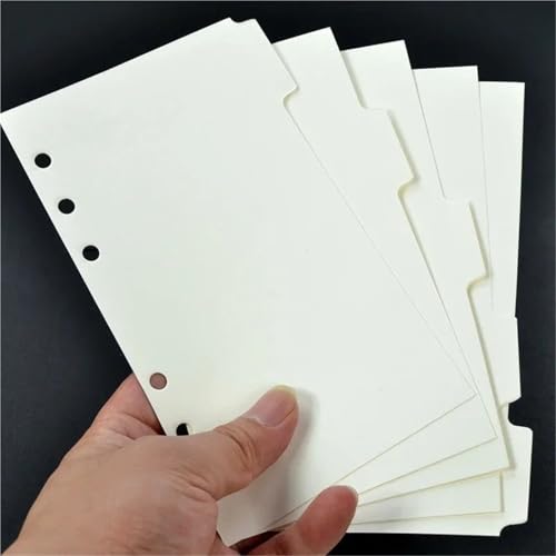 Onglets intercalaires A5 blancs indispensables pour indexer un classeur et planificateur