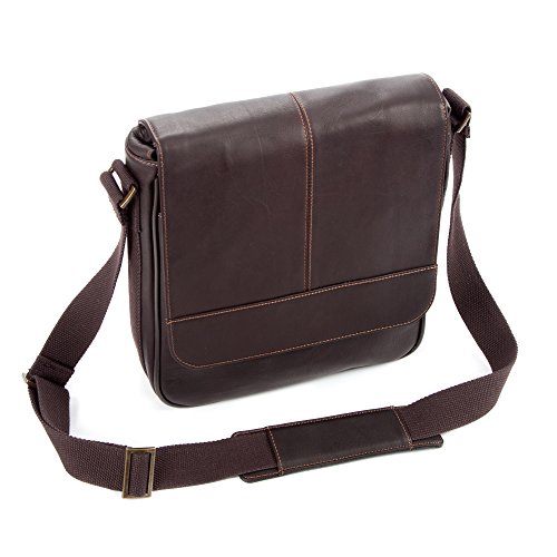 Preisvergleich Produktbild Falcon Messenger kolumbianischen Leder Tasche für iPad / Tablet braun