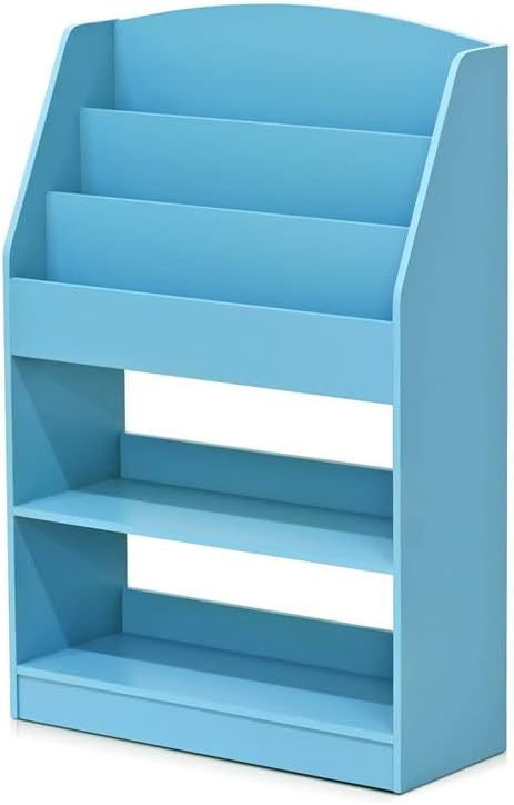 FURINNO KidKanac Bookshelf, Light Blue