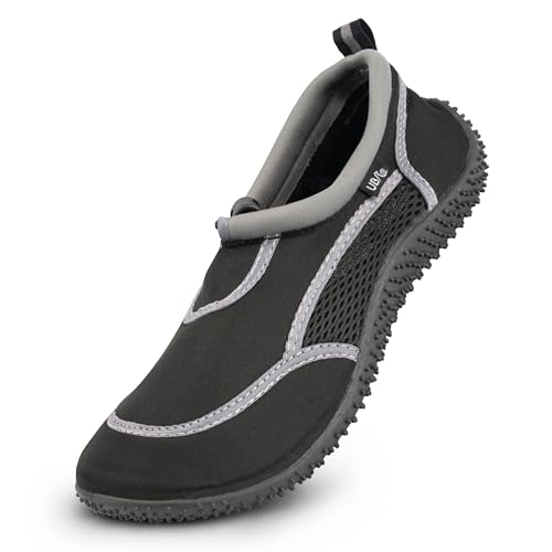 Urban Beach Unisex Mono Toggle Walking Shoe, Black, 6 UK