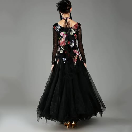 Robe de danse standard style international en velours premium