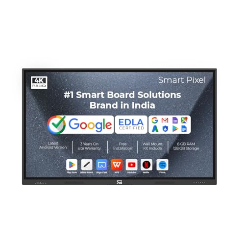 Image of 65 Inches 4K UHD Touch Screen LED UltraTouch Display Interactive Flat Panel Monitor 3840 x 2160 Pixels Android 14 Ideal for Schools,College,Institute,Home&Office
