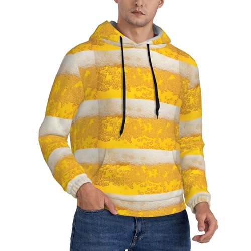 Sweat à capuche homme imprimé graphique coupe longue pour éviter les vêtements trop courts